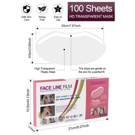 EBANKU 100 unidades de microblading permanentes para la cara de la ducha, viseras protectoras de agua para extensiones de pestañas, cirugía de párpados y suministros de laca para peluquería