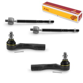 Metrix Premium Chassis Parts - 4 PC Inner & Outer Tie Rod End Kit Fits 2001-2005 Lexus IS300, Replacement EV800442, ES800309, ES800310, Made in Europe