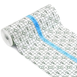 Transparent Stretch Adhesive Bandage, Waterproof Clear Film Dressing Bandages, Adhesive Bandages Shower Shield Dressing Tape for Tattoos Swimming Showering (6 Inch x 1 Yard)