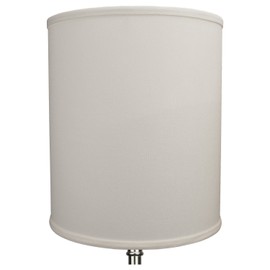 FenchelShades.com 12" Top Diameter x 12" Bottom Diameter 14" Height Cylinder Drum Lampshade USA Made (Cream)