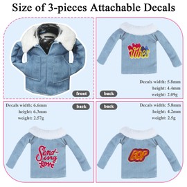 MUYI Shifter Knob Cover 1PC Cute Car Decoration for Gear Shift Jacket Automotive Interior Accessories Classic Decor with 3 Pack Attachable Decals