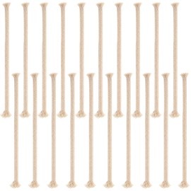 20 PCS 1/4" Round Oil Lamp Wicks, Cotton Wicks for Oil Lamps Braided Lamp Wicks Replacement for Candle Lamp, Oil Lamp Wicks Only