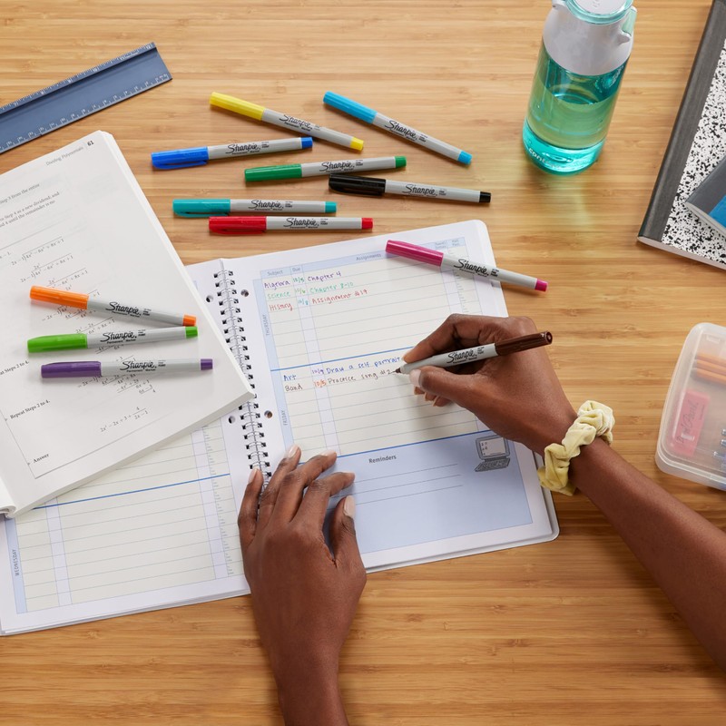 Sharpie Permanent Markers | Ultra-Fine Point | Assorted Classic Colours