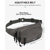 WATERFLY Fanny Pack Waist Packs: Large Crossbody Belt Bag Fanny