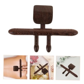 VICASKY Neck Wooden Massager Tool Handheld Massage Roller for Neck Back Waist Relief Smooth Acupressure Wooden Massager for Muscle Relaxation present for Friends Family