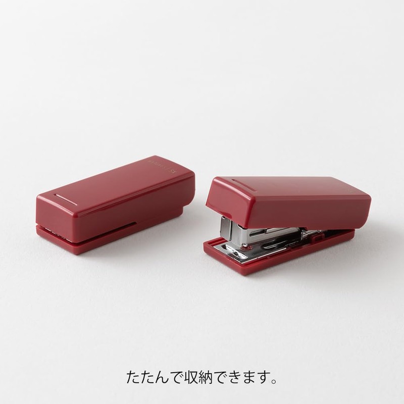 Midori XS Compact Stapler, Brick Red A 35640006