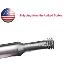 Solid Carbide Thread Mill UNC 6# 6-32 TPI HRC60 3 Teeth Thread EndMill Cutter