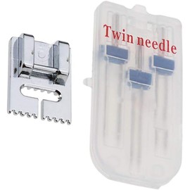 1 Set Twin Stretch Machine Needle Double Twin Needles Pins Sewing Machine Double Needle for Sewing Machine Domestic Sewing Notions and Supplies