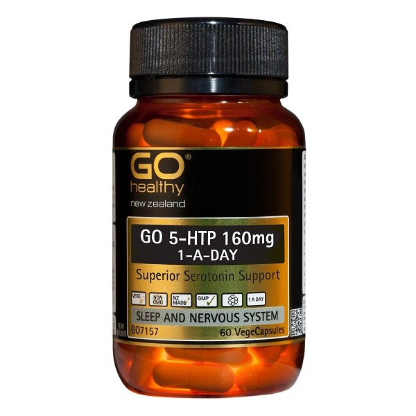 GO Healthy GO 5-HTP 160mg 1-A-Day Capsules 60