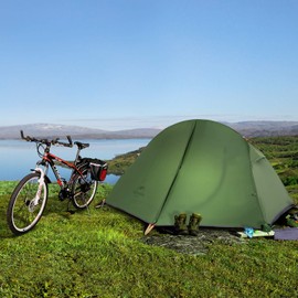 Naturehike Bikepacking 1 Person Tent, Waterproof Easy Set up Free Standing Single Person Tent, Lightweight Backpacking Tents for Camping, One Person Tents with Footprint Included