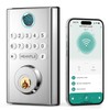 WiFi Deadbolt Smart Lock Fingerprint - HEANTLE Keyless Entry Front