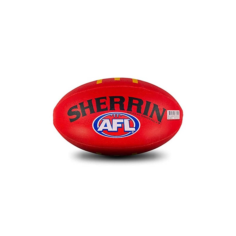 Sherrin AFL Replica All Surface Football, Red, Size 5