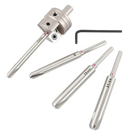 O'SKOOL Pen Barrel Trimmer Kits with No-Sharpening Cutting Head,7mm ãâOâã27/64" ã10mm Pen Mill Pilot Cutter Shafts for Wood Turning Pen Blank Trimmer