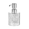 300ml/10oz Empty Transparent Plastic Round Soap Dispenser with Silver Pump