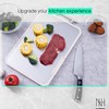 NH HAUS Stainless Steel Cutting Board/Double-Sided for Meats, Fruits, and