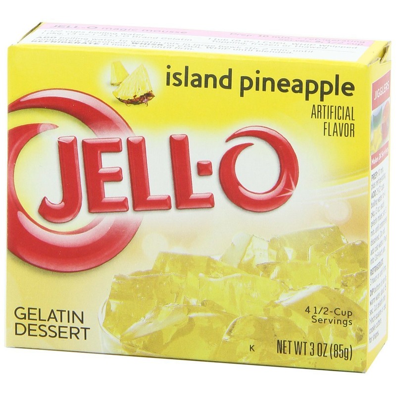 Jell-O Island Pineapple, Gelatin Dessert 3.0 oz