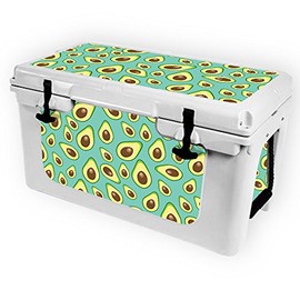 MightySkins (Cooler Not Included) Skin Compatible with RTIC 45 Cooler (2017 Model) - Seafoam Avocados | Protective, Durable, and Unique Vinyl Decal wrap Cover | Easy to Apply | Made in The USA