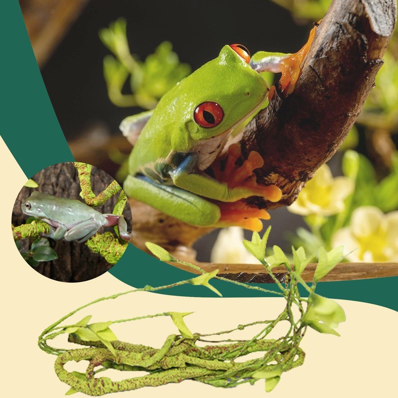 Reptile Branches for Climbing - Artificial Bendable Fake Plants &