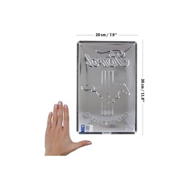 Nostalgic-Art Retro Tin Sign 20x30cm Ford Mustang - Horse & Stripes Logo - Gift Idea for Ford Accessories Fans Metal Vintage Design