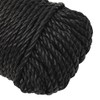 vidaXL Black Polypropylene Twisted Work Rope - Durable, Weather-Resistant and