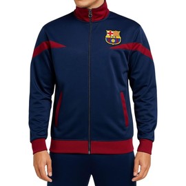Icon Sports Officially Licensed FC Barcelona, Adult Barça Blue Soccer Track Jacket, Medium