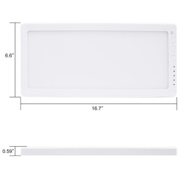 Facon 16.7 in LED RV Slim Panel Light with Dimmer Switch, 15W, 1000 Lumens, 12V-24V DC, 3 Color: 3000K/4000K/6000K, LED Interior Light for RV Camper Trailer Motorhome