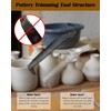 Stainless Steel Pottery Trimming Tools for Clay and Ceramic Trim,