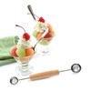 Norpro Double Melon Baller w/Wood Handle, 8 In.