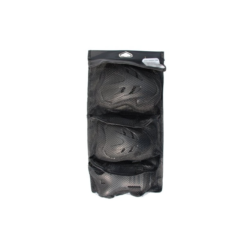 Cox Swain Inline-Skate Protection Set PROTECT for Inline-Skating, Colour: Black,