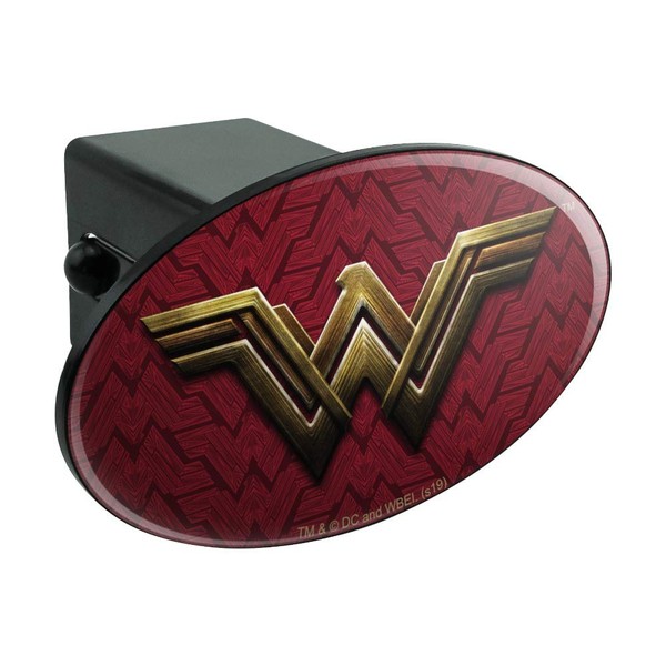 Justice League Movie Wonder Woman Logo Oval Tow Trailer Hitch Cover Plug Insert