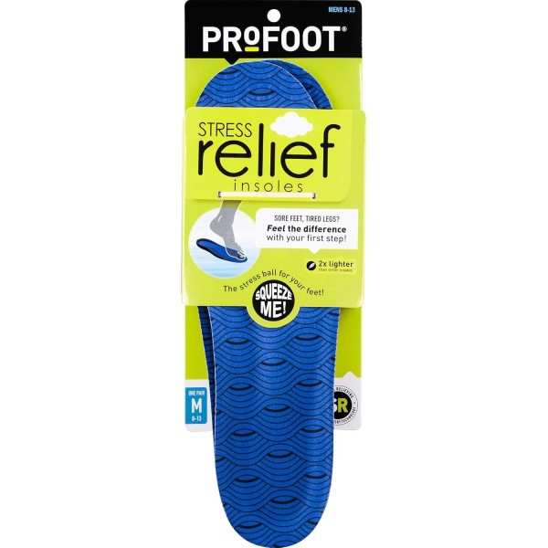 Profoot Stress Relief Insole 2x Lighter Men's Size 8-13 1