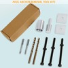 Pool Anchor Removal Tool Kit 12 Set, Pool Safety Cover