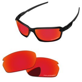 PapaViva Replacement Lenses for Oakley Carbon Shift OO9302 52mm Sunglass, Fire Red, Carbon Shift