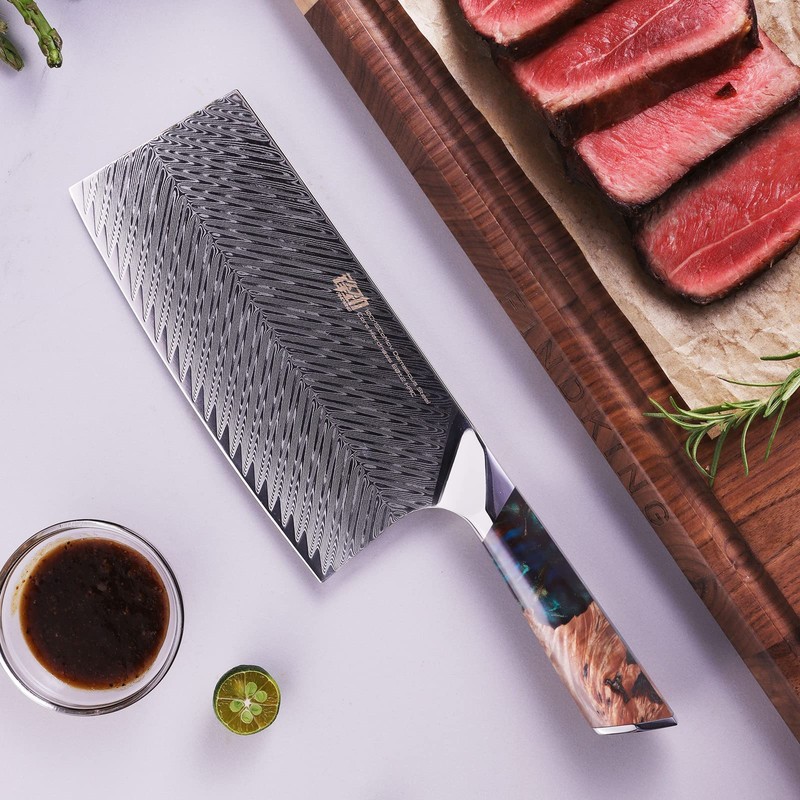 FINDKING Nebula Series Cleaver Knife, Multipurpose Chinese Chef Knife, 10Cr15CoMov