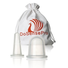 DoSensePro - Anti Cellulite Cup + Facial Cupping Therapy Set - Boost Your Skin's Glow, Reduce Wrinkles with Our Face and Body Beauty Massage Cupping, Includes Suction Cup for Face