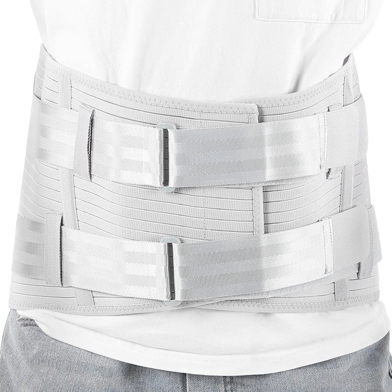 Steel Plate Compression Waist Training Belt Lower Back Brace Adjustable