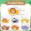 24 Pack Jungle Safari Animals Party Supplies Zoo Disposable Paper