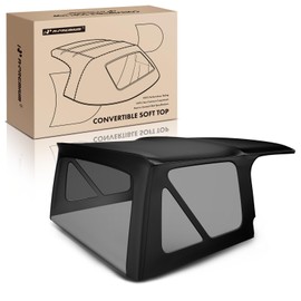 A-Premium Black Convertible Soft Top Compatible with Jeep TJ Series Wrangler, TJ, 1997-2006, Fits 2 Door Only