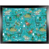Dinosaur Lap Tray: Childrens Bean Bag Cushioned Laptop Lap Desk,