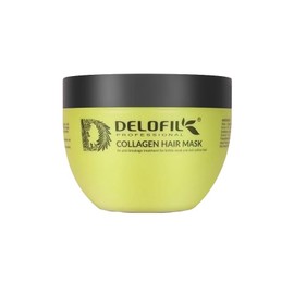 Delofil Hair Mask Treatment Double Argan Oil Protein, 8.45 Fl Oz - Deep Conditioner for Dry and Damaged Hair, All Hair Types with Collagen, Keratin, Honey Extract, Sodium PCA, Cruelty Free