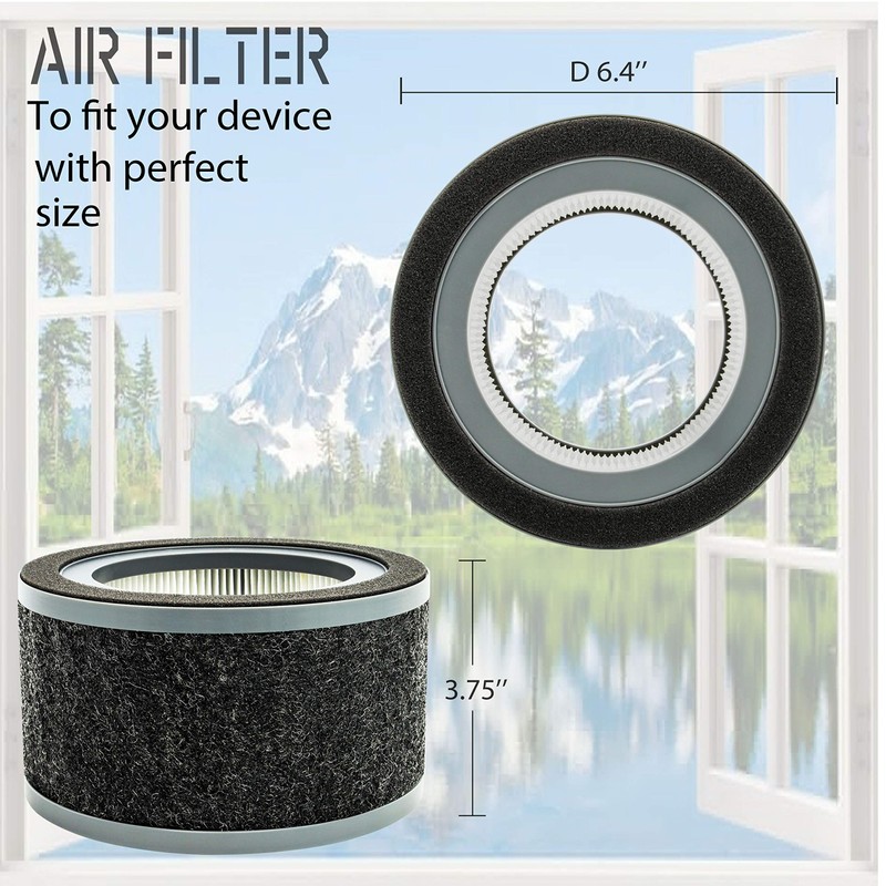 Flintar FLT4200 H13 True HEPA Replacement L Filter, Compatible with