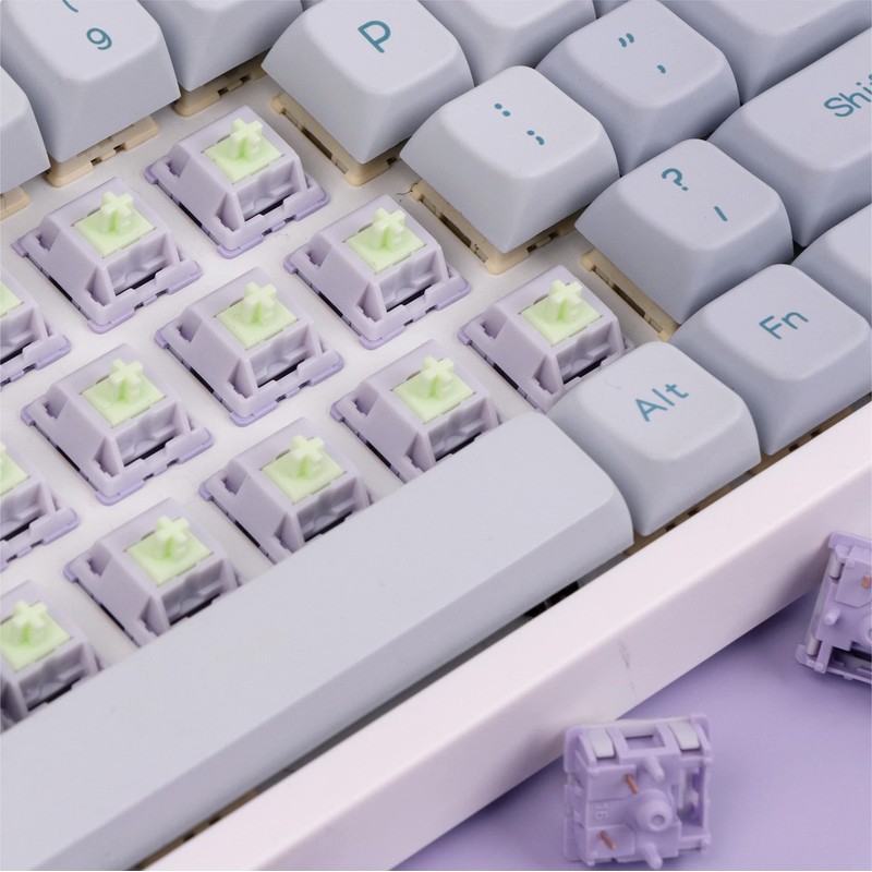 EPOMAKER Wisteria 39gf Linear Mechanical Keyboard Switches, 5-Pin Pre Lubed