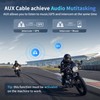 FODSPORTS M1-S Plus Motorcycle Bluetooth Headset with Music Sharing, One-Click