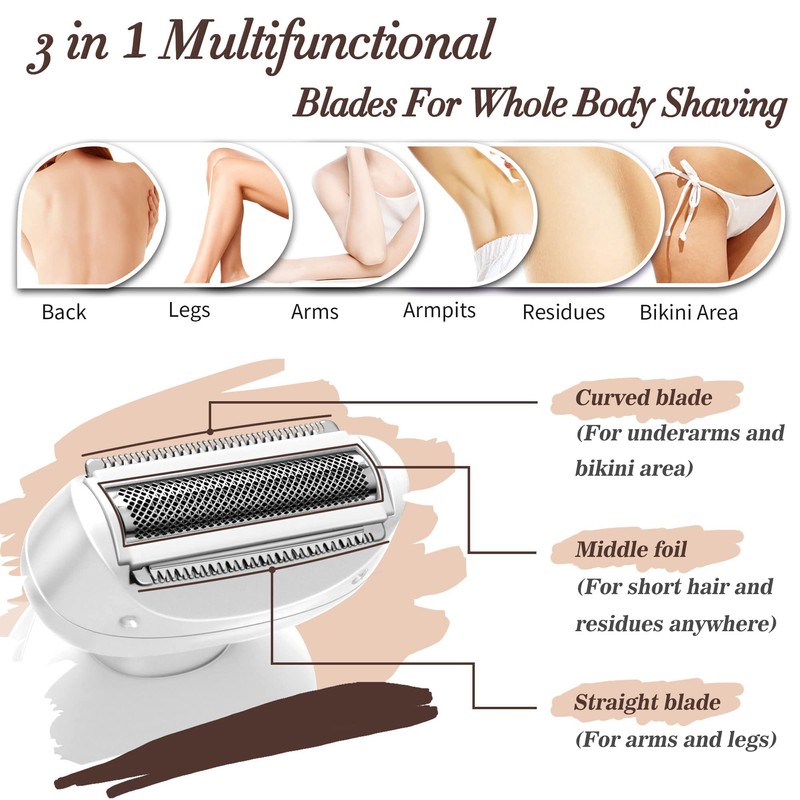 Electric Shaver for Women Electric Razor for Womens Bikini Legs