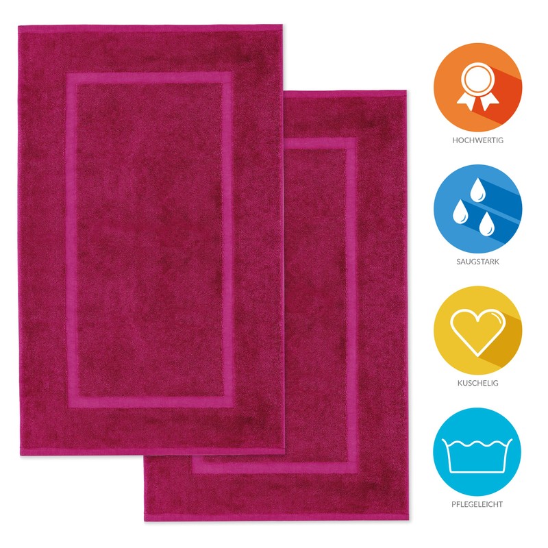 Lavea Bath Mat, Set of 2, 50 x 80 cm,