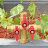 HQMPC Garden Hose Splitter Brass Hose Splitter With Stainless Steel