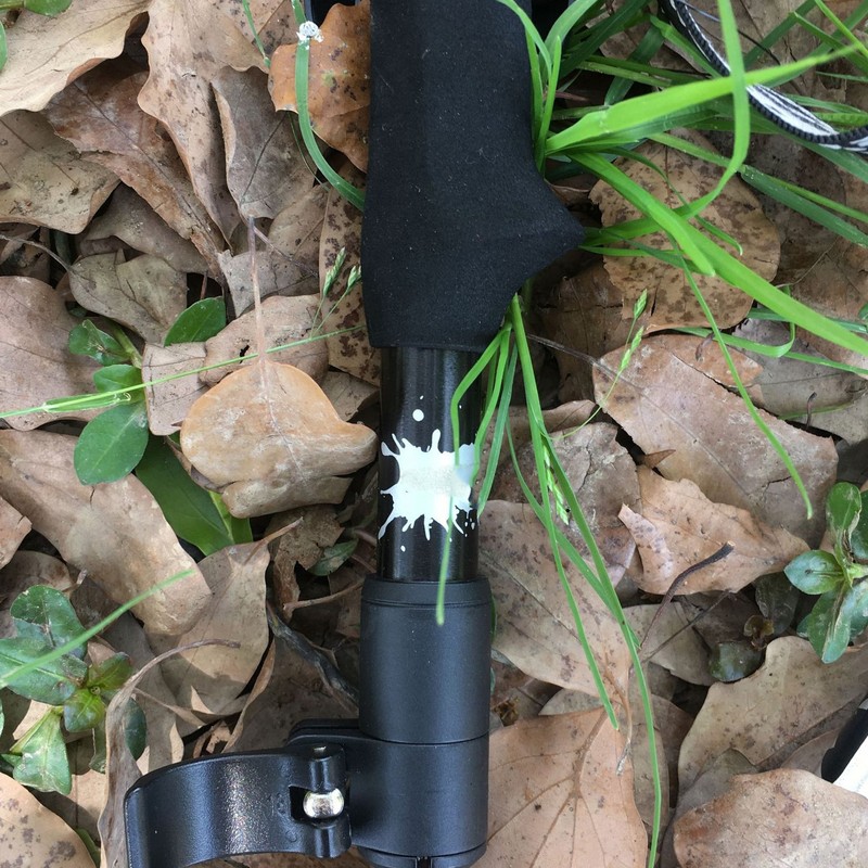Trekking Pole Hiking Walking Stick 5 Fold Curved Handle Ultra