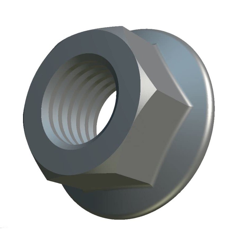 M8 Serrated Flange Nuts, 17.9mm x 13mm A2 Stainless Steel