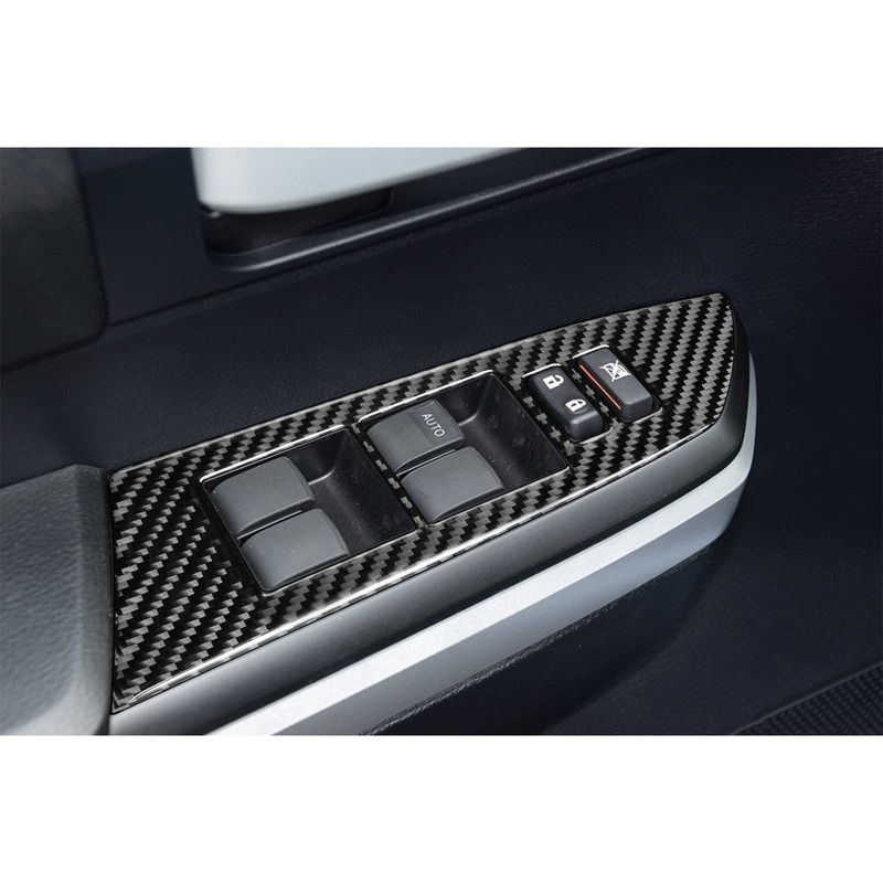 BLAKAYA Compatible with Carbon Fiber Window Lift Switch Control Panel