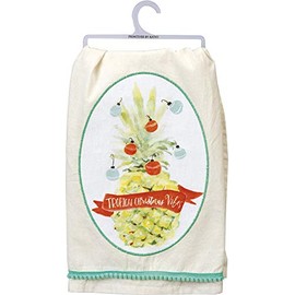 Primitives by Kathy Beach Holiday Dish Towel, Tropical Christmas Vibes